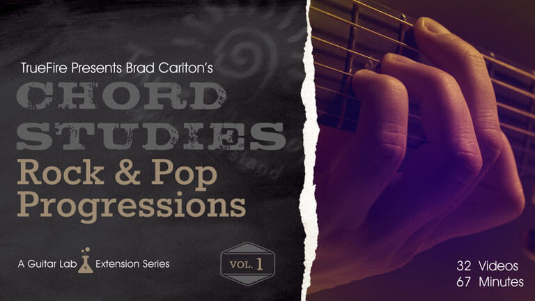 Rock & Pop Progressions Vol. 1 - Chord Studies Guitar Lessons - Brad ...